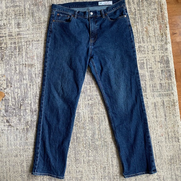 Gap High Rise '90s Slim Straight Jeans size 33 regular - Picture 3 of 8